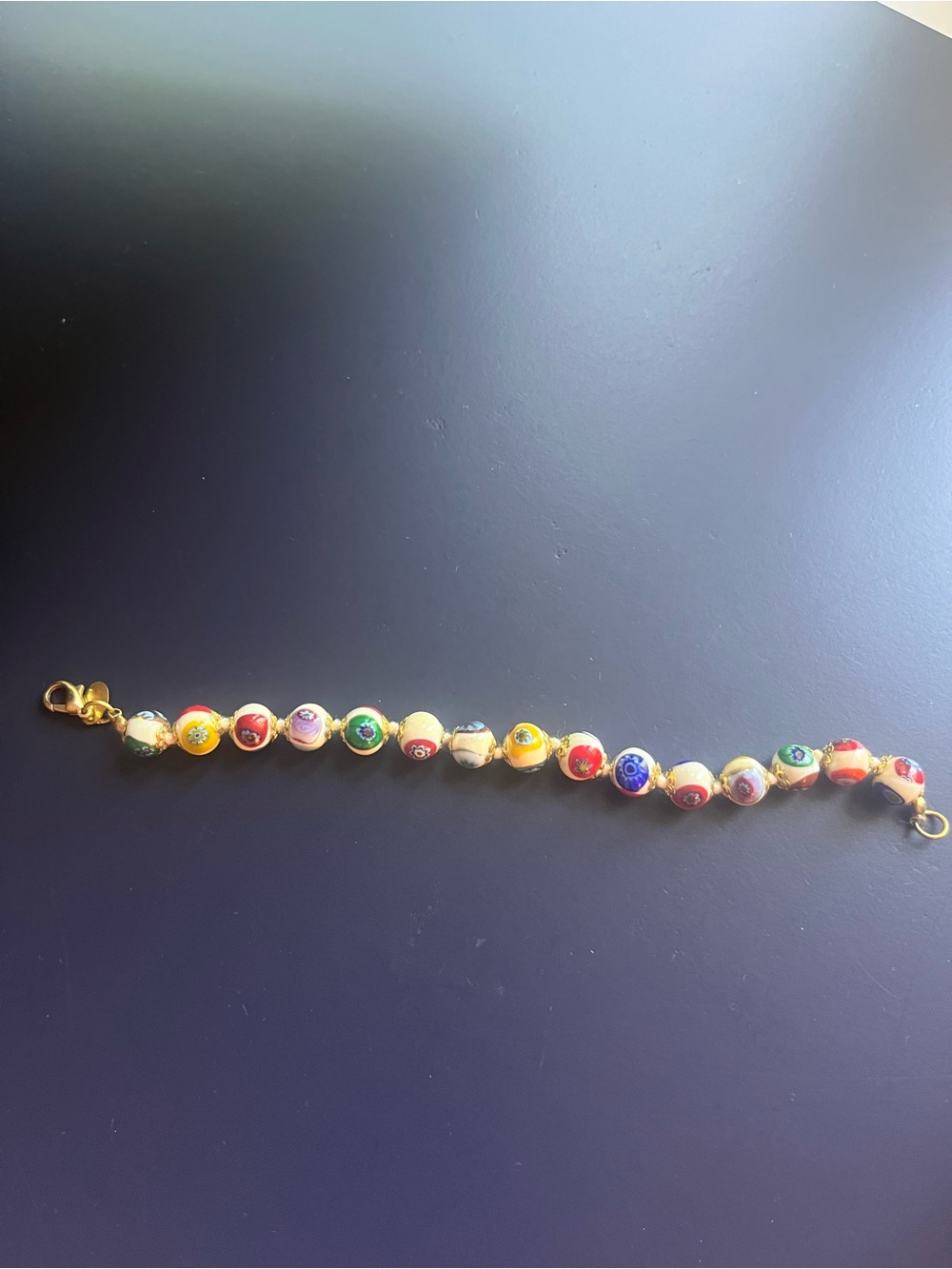 Murano Glass Bead Bracelet